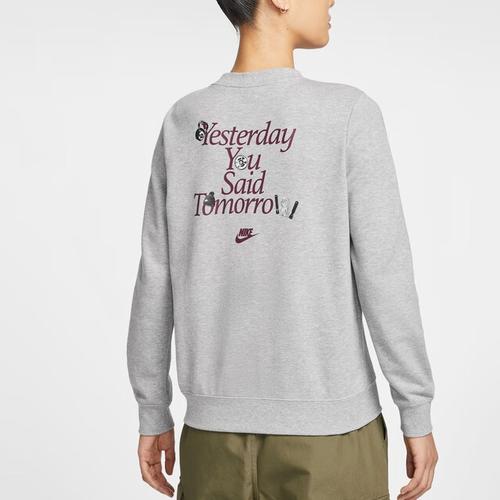 Nike Women's Gray Sports and Casual Running Sweatshirt