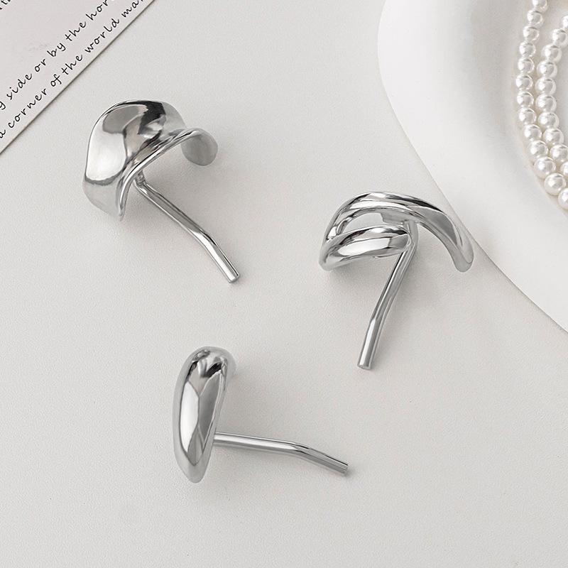 

Шикарные металлические заколки для волос серебристого цвета, простые геометрические шпильки, заколки-крабы для низкого хвоста, модные аксессуары для волос для женщин и девушек