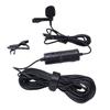 Clip On Microphone 360 Degree Rotation 3.5mm Jack Noise Reduction Cardioid Lavalier Mic Lapel Microphone