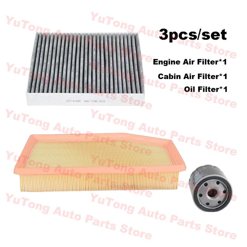 3pcs Filter Set For TRUMPCHI GAC EMKOO 2.0T   Cabin A/C Fresh Air Oil Filter Engine Spare Parts 2010005DRS0000