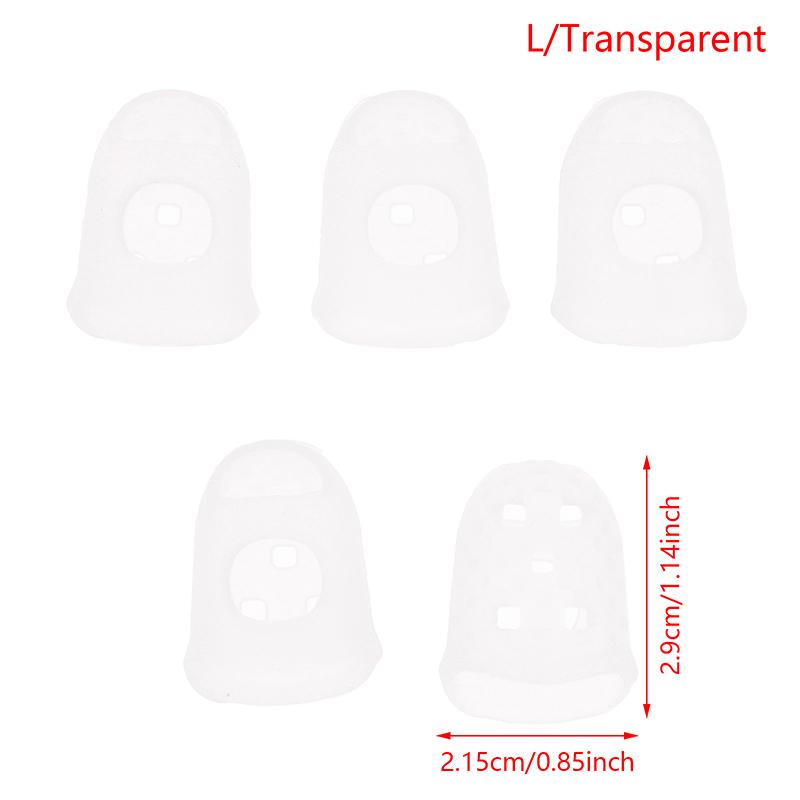 

5 шт. гитара, гавайская гитара, фортепиано, защита для пальцев, набор силиконовых накладок для пальцев 2.15*2.9cm прозрачный