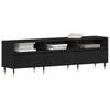 TV Cabinet in Black Oak Look 150 x 30 x 44.5 cm