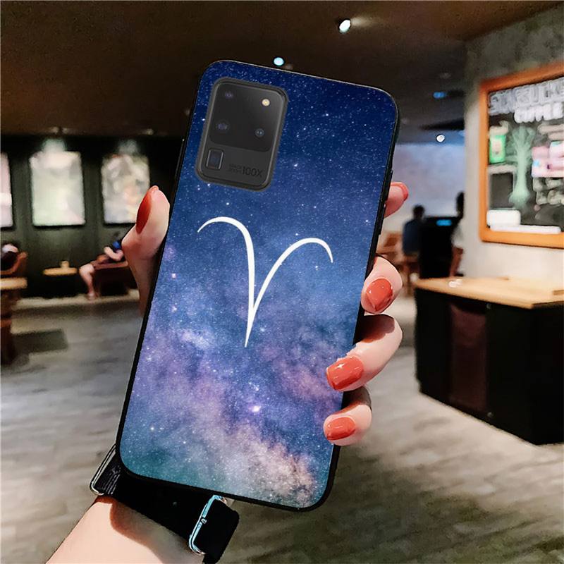 Constellation Aries Phone Case for Samsung S20 Lite S21 S10 S9 Plus for Redmi Note8 9pro for Huawei Y6 Cover
