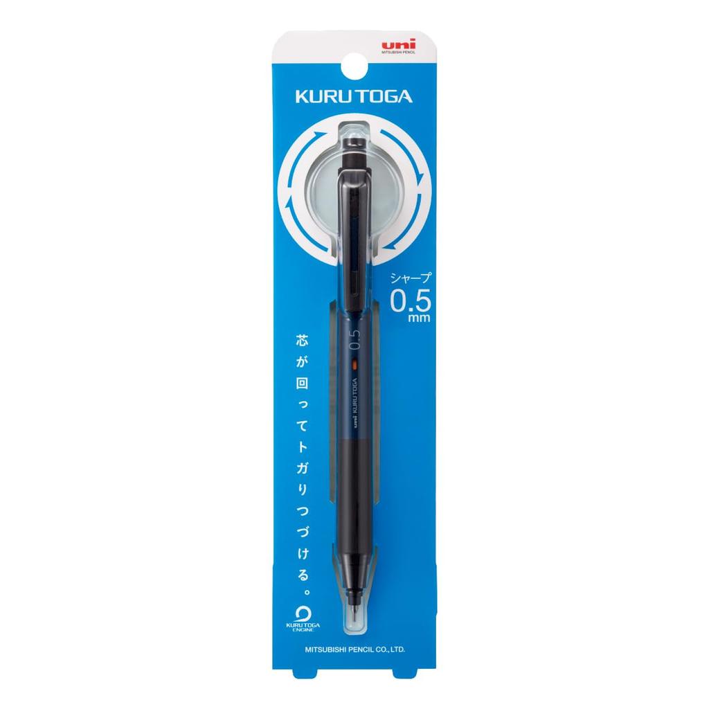 Mitsubishi Pencil Kuru Toga KS Mechanical 0.5mm Pencil, Navy, M5KS1P.9