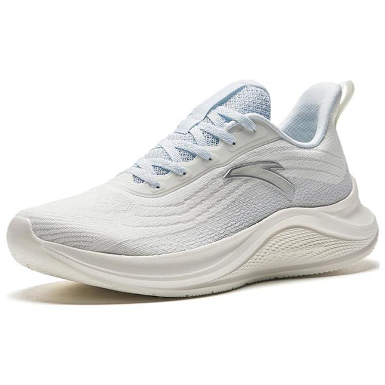 New Anta Anti Slip Wear Resistant Low Top Casual Running Shoes Women's Ivory White Misty Gray 922335571-1