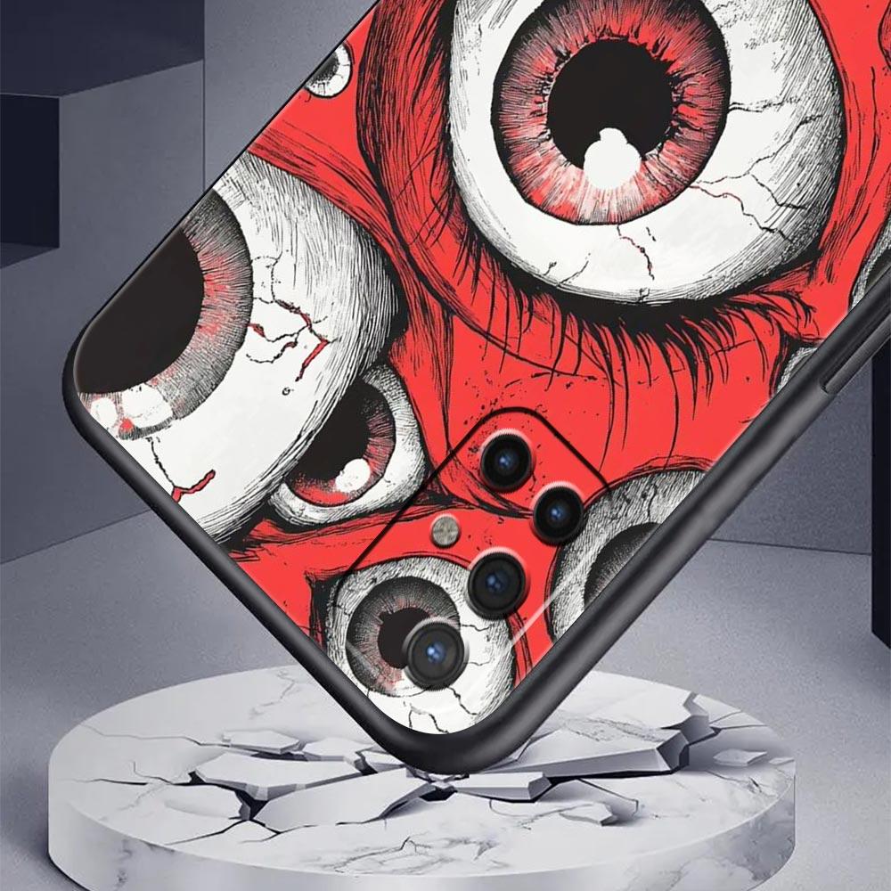 Phone Case For OnePlus 15 13 12 11 10 9 8 7T Pro 13T 13R 12R 10R 9RT 8T Nord 2T CE 2 3 5G Lite Cover Scary Devil Eye Pattern