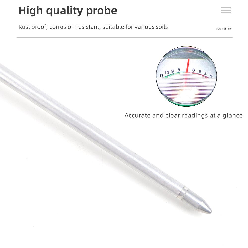 Single Needle Soil PH Meter Acidity Test Garden Plants Flowers Soil Detector Analysis Instruments Mini Soil PH Tester For Garden