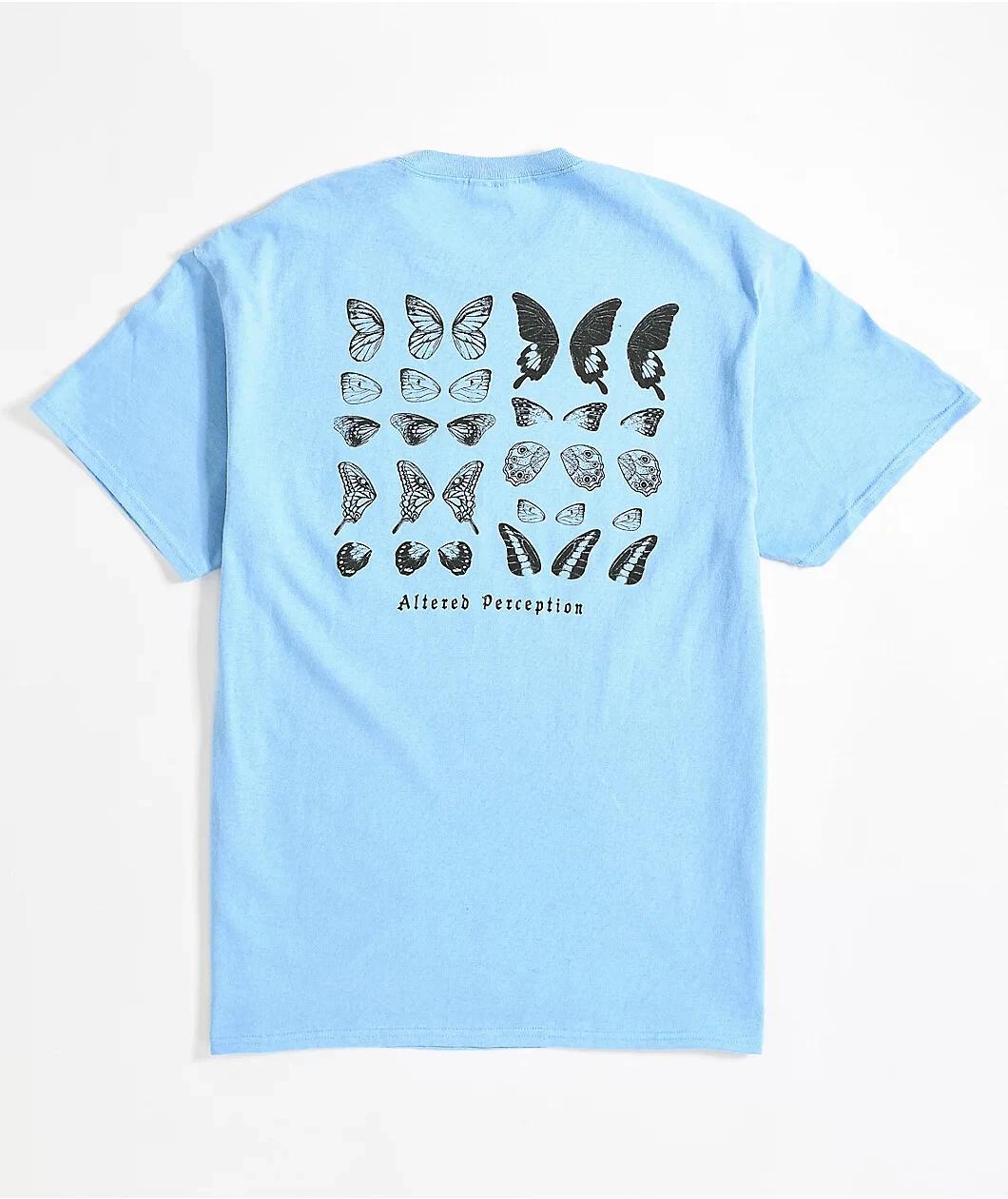 Empyre Mens Altered Perception Light/Pastel Blue T-Shirt New S, M, L, 2XL, 3XL 3XL