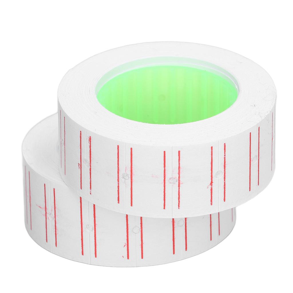30 Rolls 15000Pcs Labels Price Stickers Single Row Tag Paper for MX5500 Gun Labeller 21x12mm