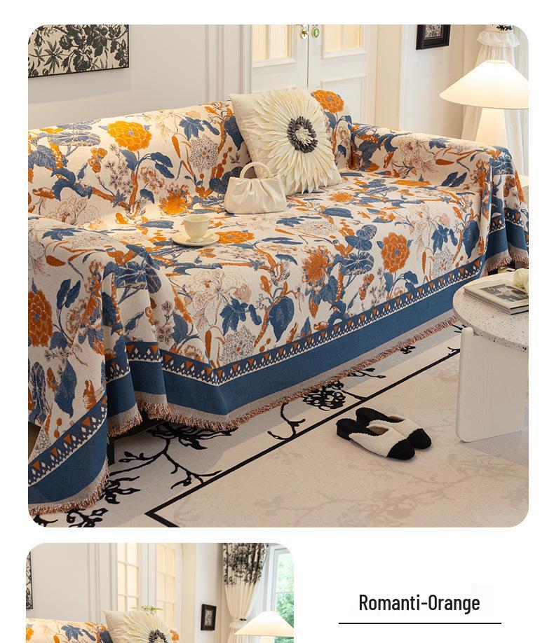 Chenille Anti-Scratch Sofa Cover Blanket - Universal, Dustproof, All-Season Protection