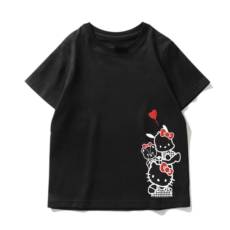 2026 new Hello Kitty Tee soft cotton short sleeve crew neck cute print lightweight summer top for Women daily casual wear