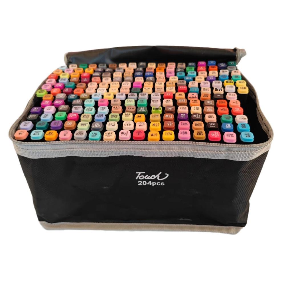 Double-Tip Quick-Drying Watercolor Markers, 48 Colors, Large Capacity for Students