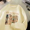 Round Neck Sweatshirt Men's Autumn and Winter New Style Youth Printed Loose Large Size Tops for Men