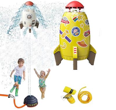 Toy Space Sprinkler, 360-Degree Rotating Water Sprayer, Outdoor Water Play Toy, Fountain, Parent-Child Interaction, Water Pressure Controlled Height,