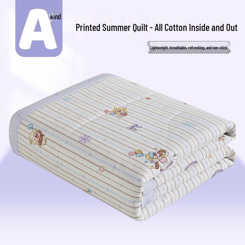 

Xinjiang Pure Cotton Summer Cooling Quilt – Machine Washable, Lightweight, for Single or Double Beds 150x200cm Summer Quilt