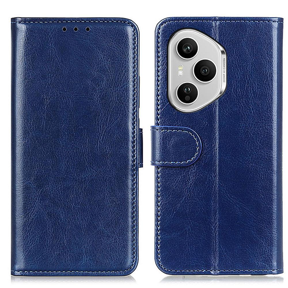 עבור Honor 400 Pro 5G (גלובלי) כיסוי טלפון עור PU מרקם Crazy Horse עם מעמד