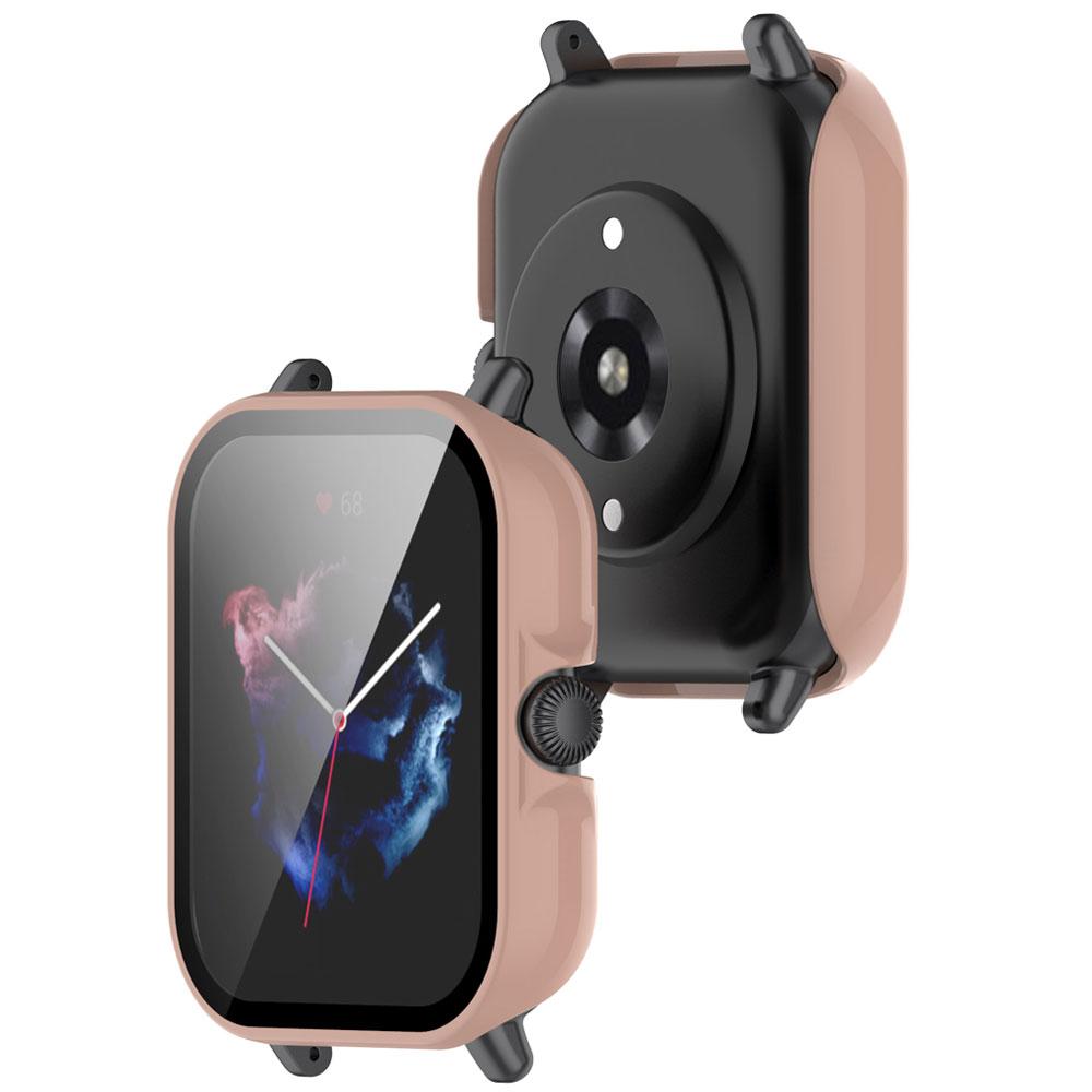 

Case + Tempered Glass For Amazfit GTS 3 Cover Screen Protector Frame Anti-scratch Shell For Huami Amazfit GTS3 Watch Accessories For Amazfit GTS3 розовый