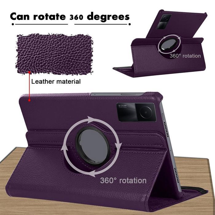 Coque de Protection - BOOLING - Xiaomi Redmi Pad SE 11 Pouces - Antichoc - Rotatif - Multi-Angle