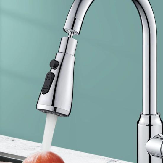 Kitchen Faucet Extender 360 Degrees Rotatable 3 Modes Adjustable Sprayer Attachment Universal Faucet Aerator