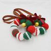 Fashion Wool Crochet Xmas Bell Party Ornament Christmas Home Decoration Handmade Knitted Small Bell Pendant Room OutDoor Decor