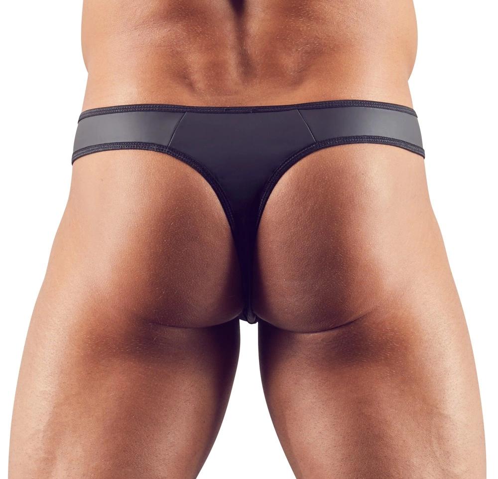 Svenjoyment - Sexy Black Men's Rio Thong With Matte Shine S