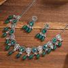 Boho Chic Beaded Tassel Choker Necklace & Retro Earrings Set for Women