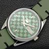 REFURBISHED SEIKO 5 AUTOMATIC MENS WATCH JAPAN MADE GREEN DIAL CUSTOM A440081-2 QV90-a440081