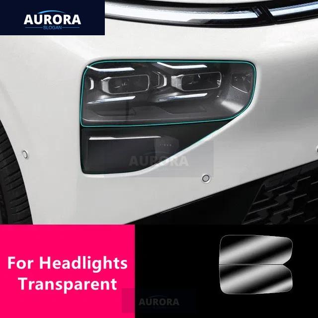 For XPENG G9 22-24 TPU Blackened,Transparent Headlight Protective Film, Headlight Protection,Film Modification