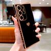 Luxus Beschichtetes Silikon Weiches Case Für Samsung Galaxy S26 S25 S24 S23 S22 S21 Ultra Plus FE A52 A53 A54 A55 Liebesherz Hülle