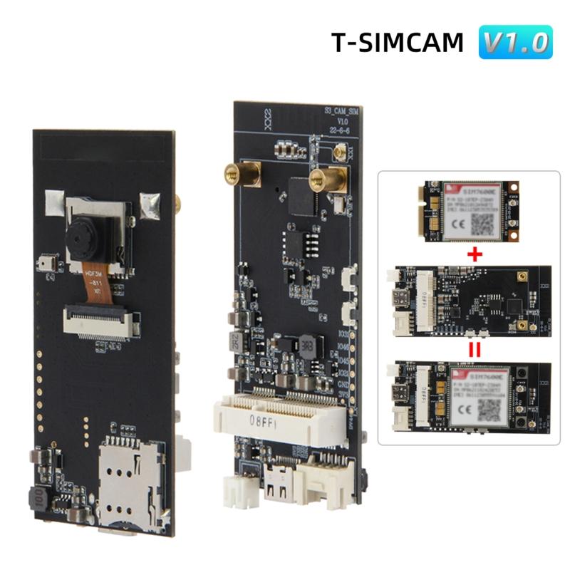 T-SIMCAM ESP32-S3 CAM Development Board T-PCIE Module WiFi 5.0 Wireless Module for w OV2640 ra Slot Adapter