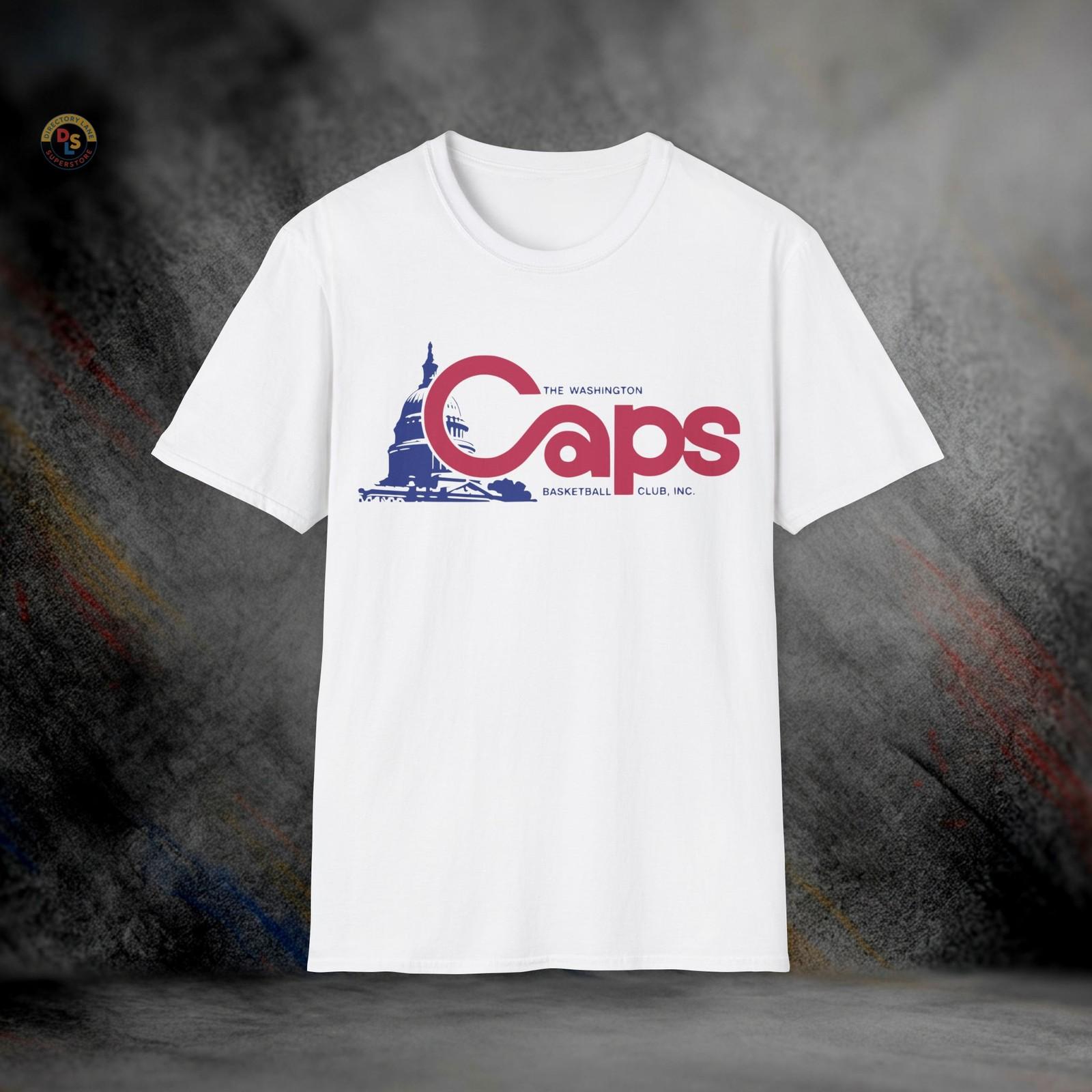 Washington Caps Defunct Retro Basketball T-Shirt | Softstyle Tee XL