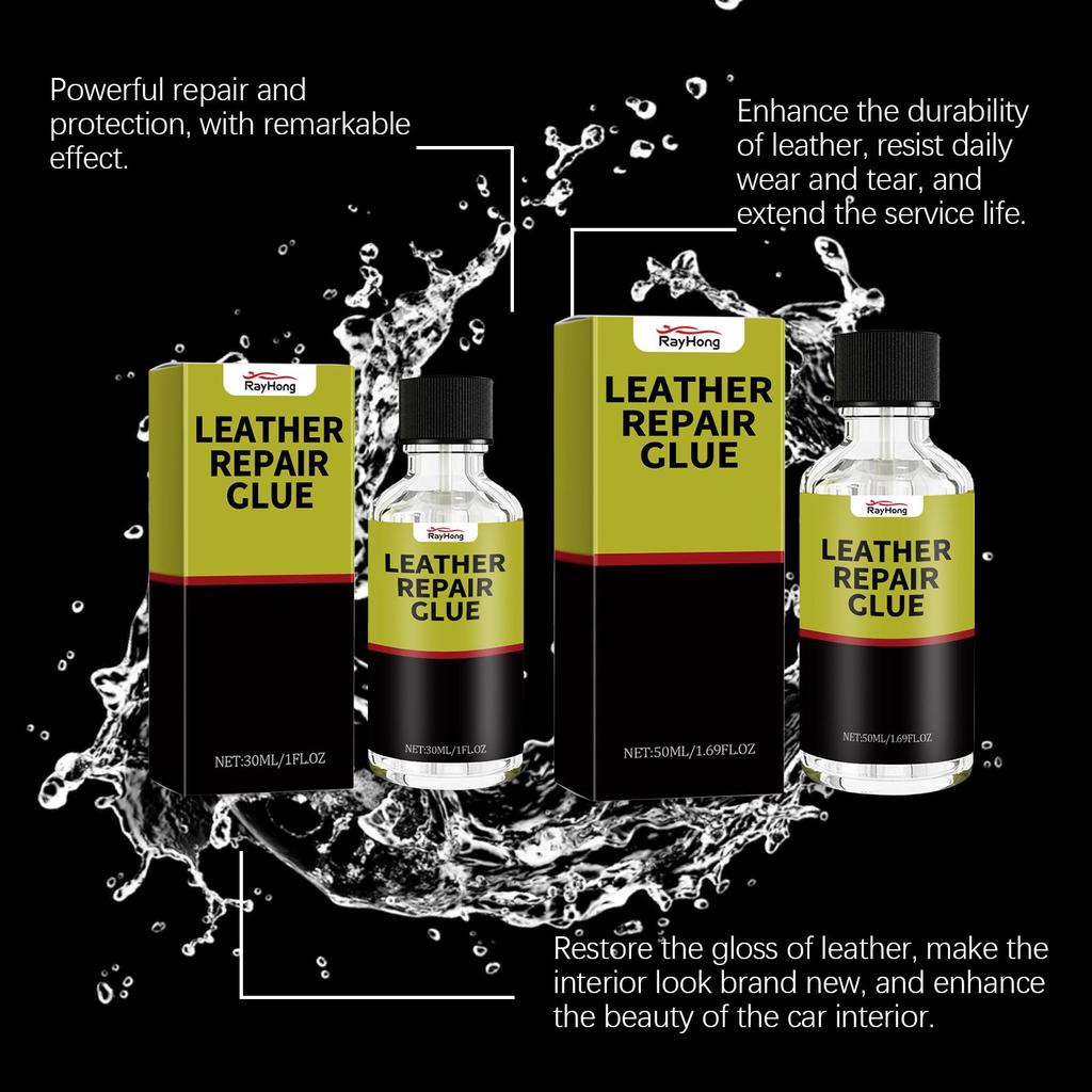 Rayhong Automotive Leather Repair Fluid Repair scratches and cracks restore glossy wear-resistant leather repair adhesive