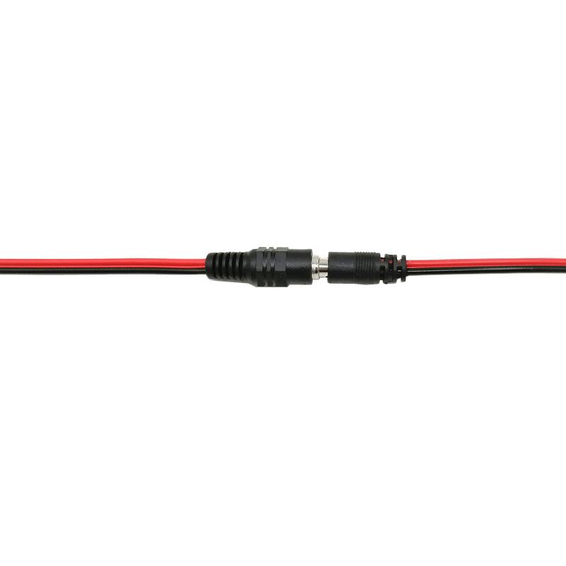 5Pcs Male+5Pcs Female Jack Cable Pigtail Cctv Power Adaptor Plug Connector Dc 12V 2.1X5.5Mm