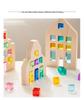 Transparent Rainbow 3D Building Blocks: Educational Acrylic Cubes for Children
