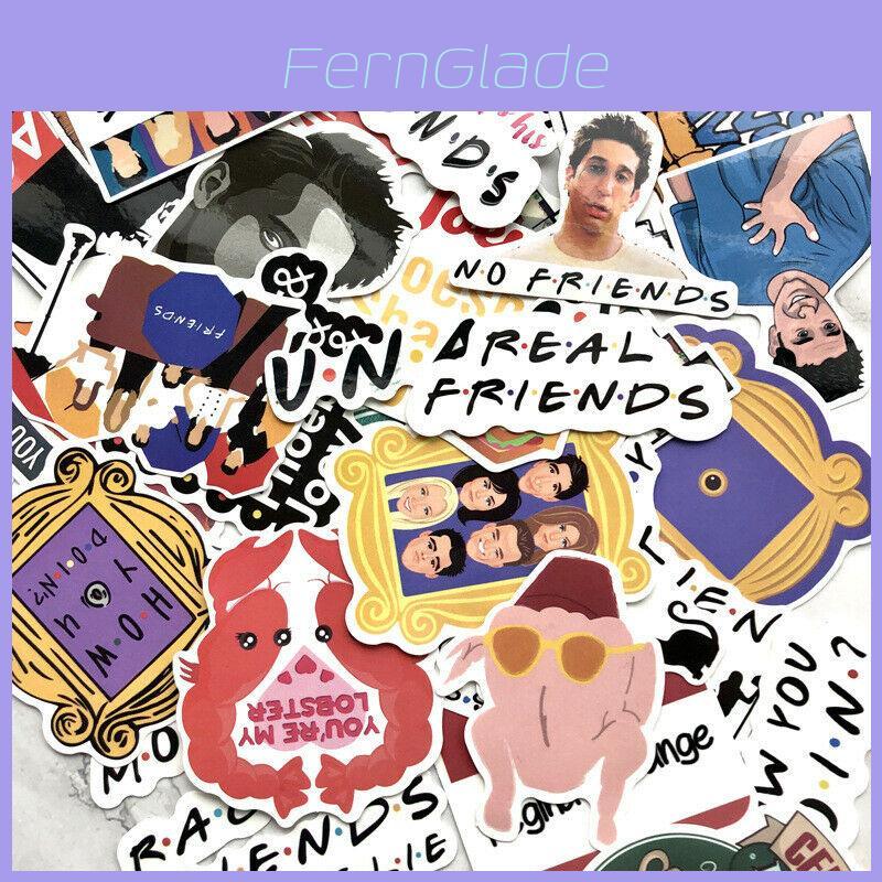 Živé samolepky a sada obtisků z TV seriálu Přátelé, voděodolné, pro scrapbooking a notebooky