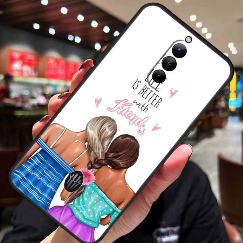 Best Friends BFF Matching Case For ZTE Nubia Red Magic 10 Air 7 6S 7S Pro Red Magic 11 10 9 8 8S 9S 10S Pro Plus Cover