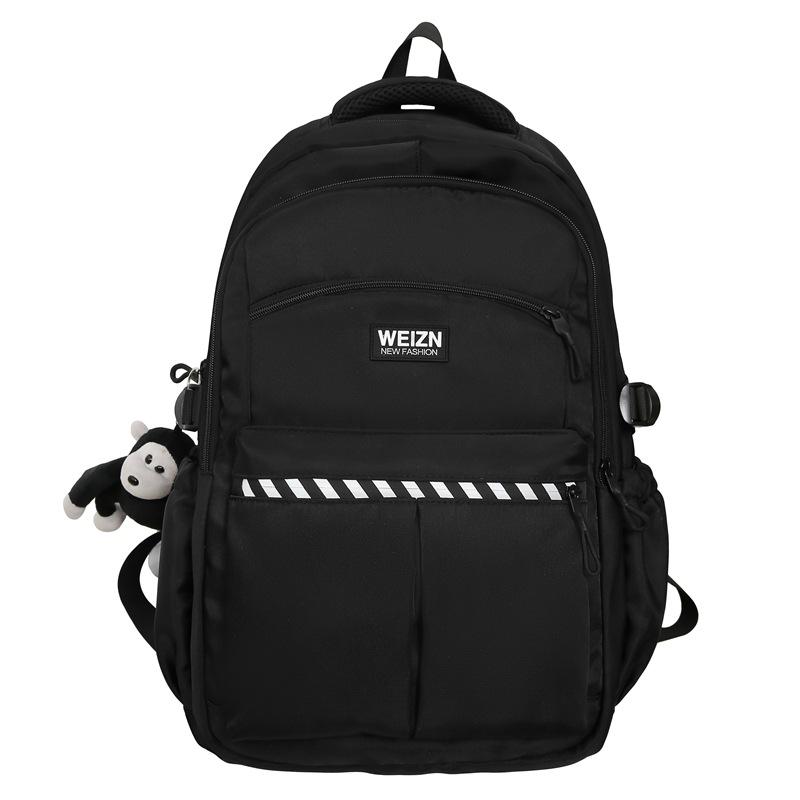 

Школьный мужской рюкзак большой вместимости, школьный рюкзак для школьников, женская дорожная сумка чёрный