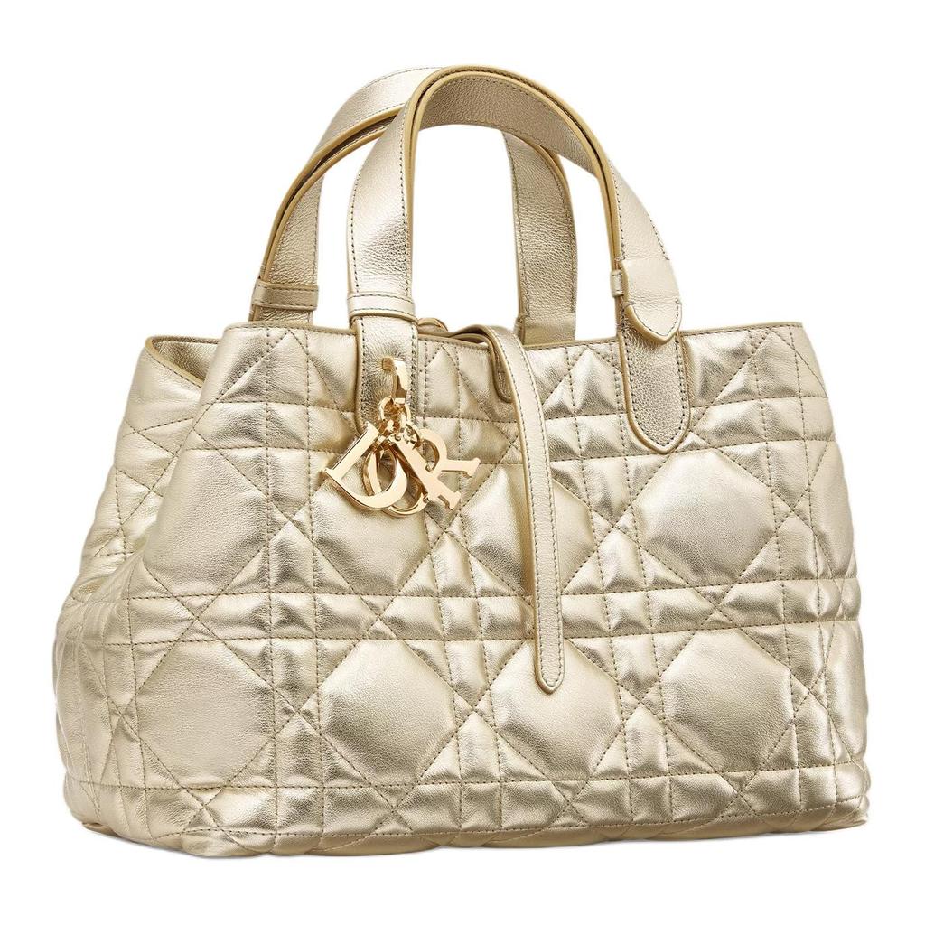 DIOR Toujours Calfskin Native Bag, One Shoulder Handbag Medium Women's Gold M2821ONRU-M25J