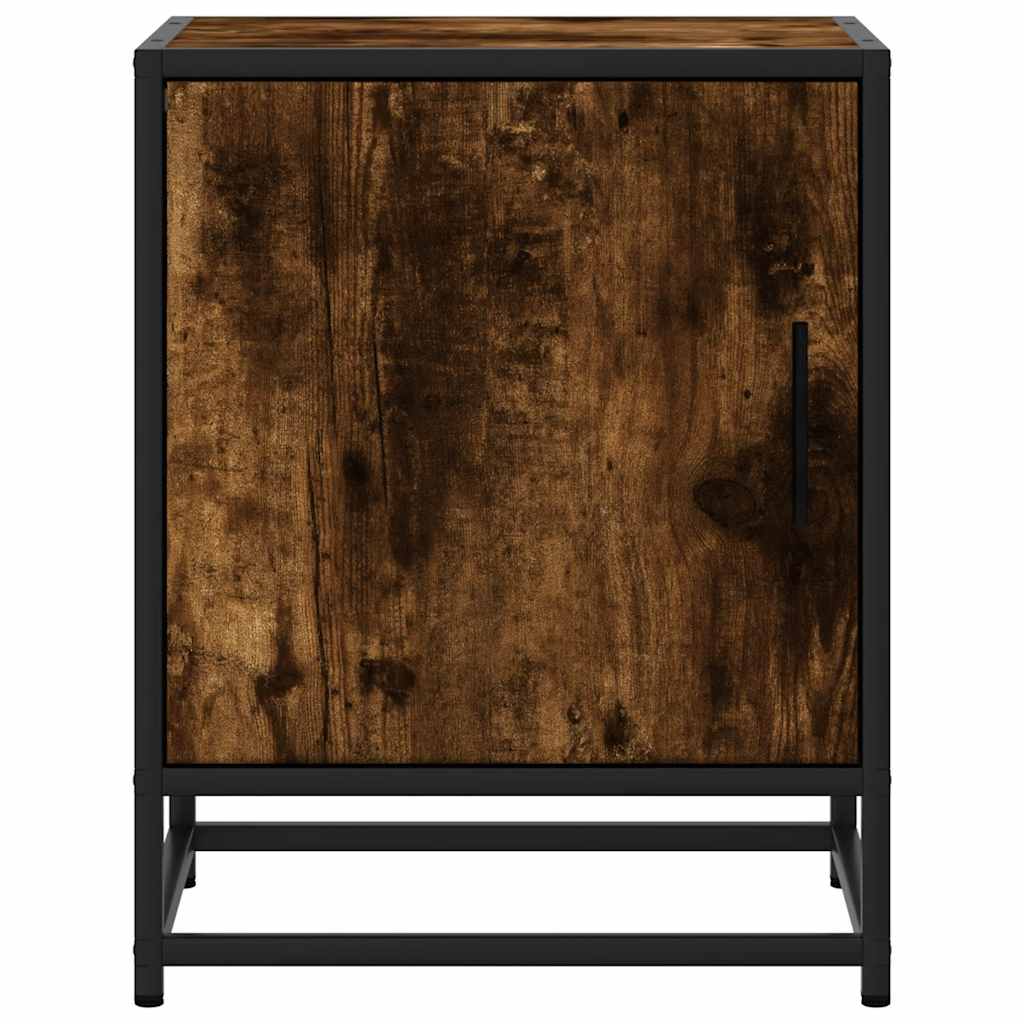 Nightstand, Smoked Oak, 40X31X50 Cm