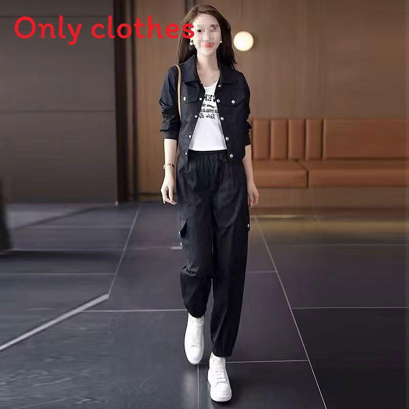 Urban Style Womens Summer Suit Set With Long Sleeves For Office Casual Wear