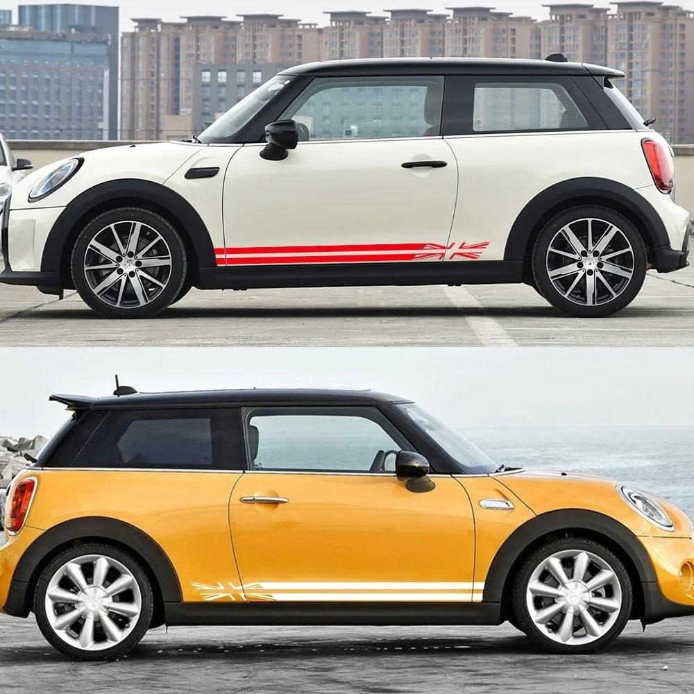 Auto Tür Seitenaufkleber Union Jack Stil Vinyl-Aufkleber Auto Dekor Zubehör Für MINI Cooper S JCW R55 R56 F55 F56 F60 R60 R61 F54