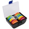 10 Set Fishing Line Round Coil EVA Foam Pins Fishing Line Winder Rig Box Colored Large Coil Coil Main Wire Tangled Wire Sub-box