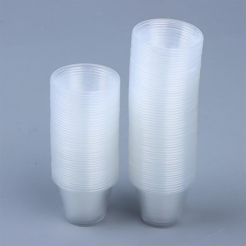 100Pcs 30ml Plastic Graduated Mixing Cups Disposable Universal for Airbrush Paint Mixing DIY Art Creation