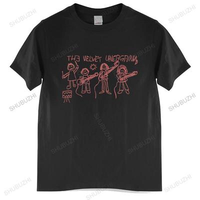 Summer T-shirt Men Brand Teeshirt The Velvet Underground T Shirt Art Garage Punk Rock Band Mens T-shirt Euro Size TOPS