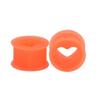 1 Paar Herz Weiche Flexible Silikon Ohrstöpsel Doppelt Gewölbte Dehner Flesh Tunnels Körperschmuck 6-20mm Mehrere Farben