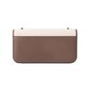 Tory Burch Eleanor Metallic Double T Logo Leather Shoulder Bag Women Shoulder Bag Brown Beige 153005-093