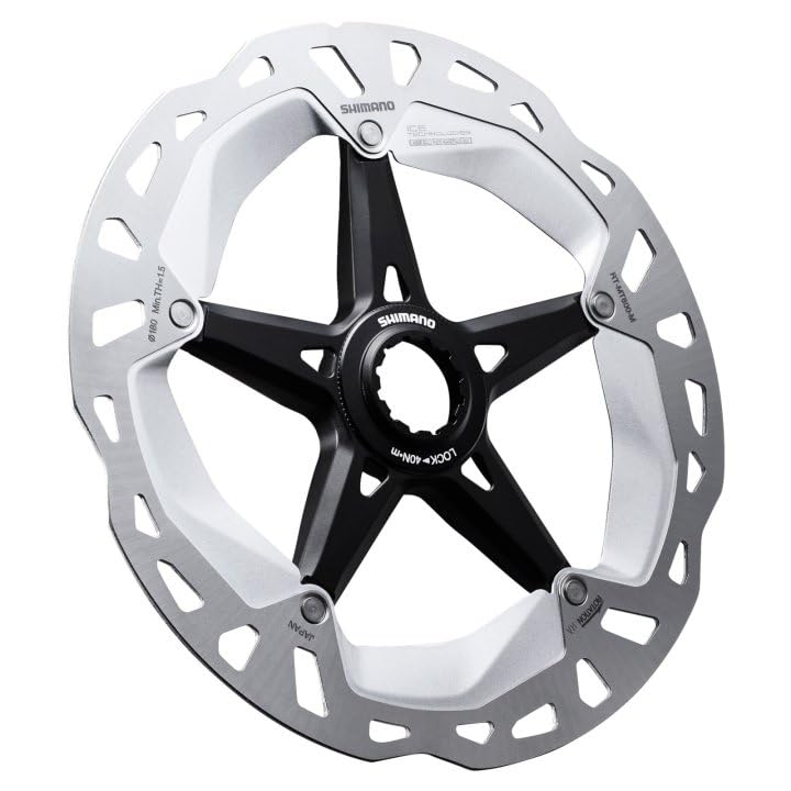 Shimano 180mm Center Lock Narrow Type Disc Rotor with External Serrated Lock Ring RT-MT800 (Y2A598030)