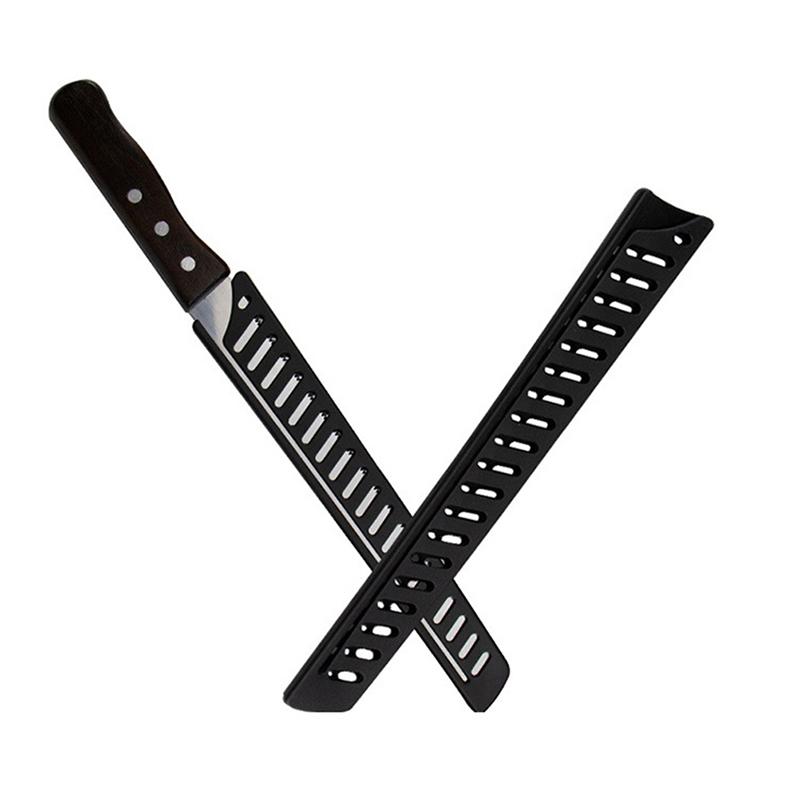 1Pc Black Plastic Kitchen Knife Blade Protector Cover For 10 Inches Knife Plastic Knife Sleeve Protective Sleeve Scabbard
