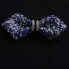 Solid Color Rhinestone Collar Flower British Style Adjustable Gentleman's Bow Tie Bowtie Collar Cravat Men's Suit Accessory