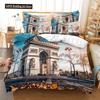 Building Famous Landscape Bedding Set For Bedroom Soft Bedspreads For Bed Home Comfortable Polyester Duvet Cover With Pillowcase